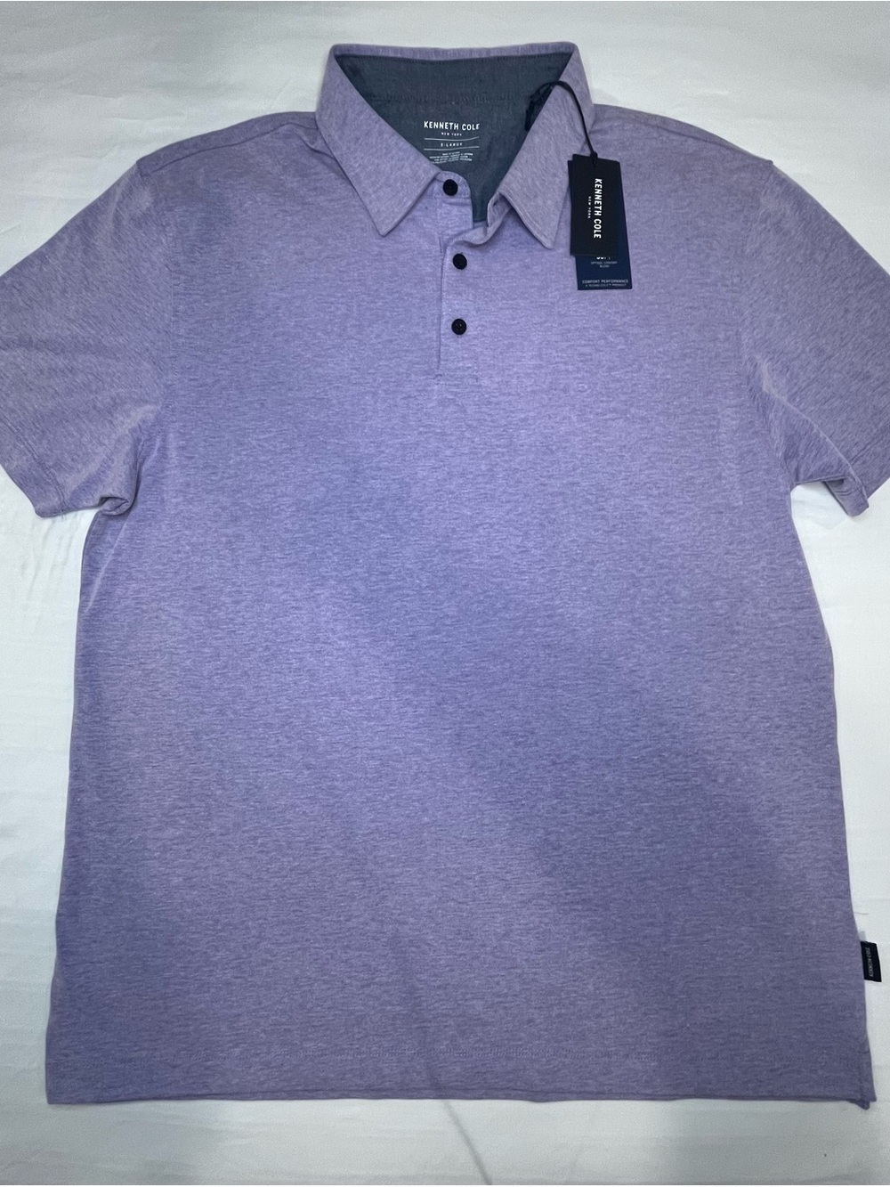 Kenneth Cole Lavender Heather Polo Shirt